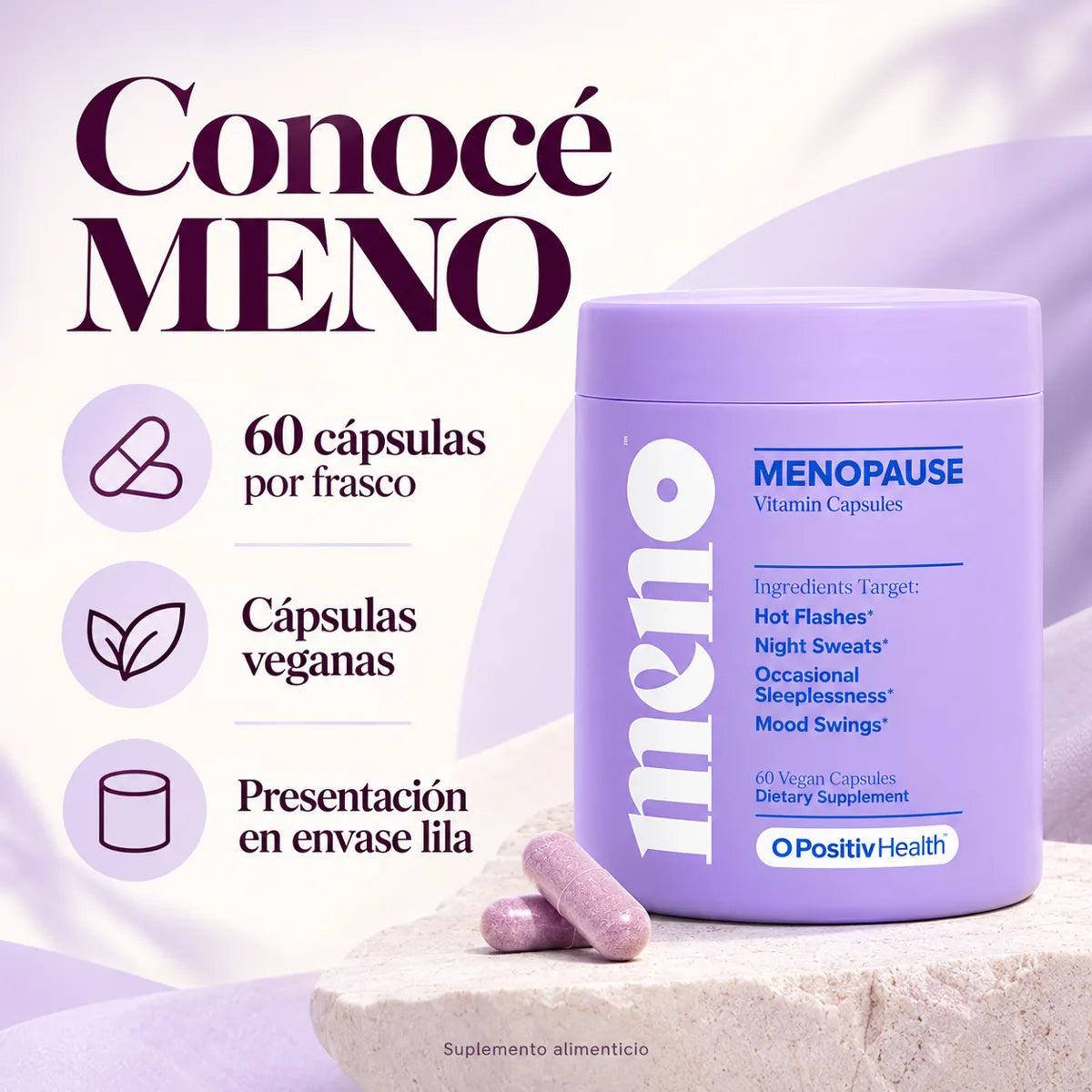 Conoce MENO: 60 cápsulas veganas